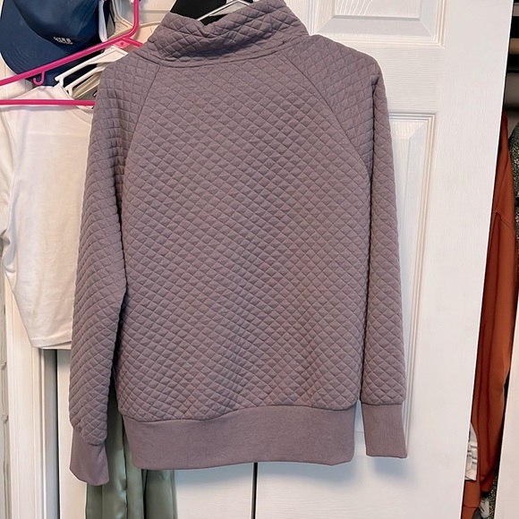 Size medium sweatshirt, it’s a purple color. It’s super comfy! Has pockets! - Picture 2 of 3